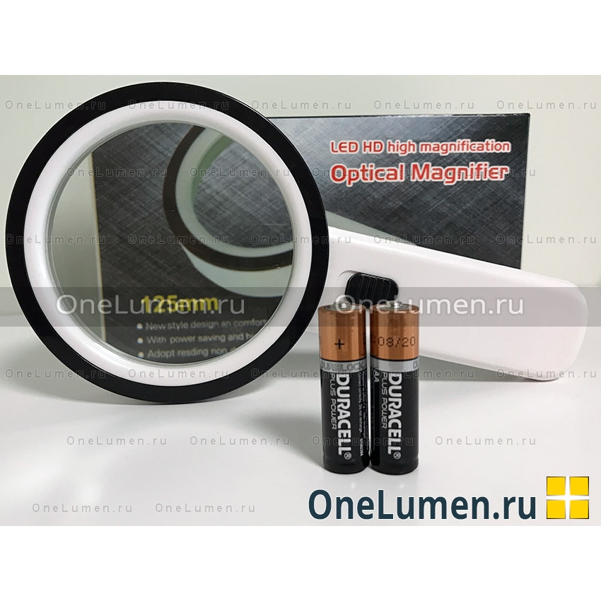 Лупа увеличительная 30x-125mm с подсветкой DT7671 alt