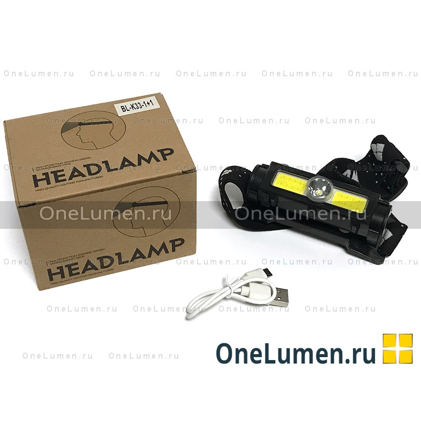 Налобный фонарь BL-K33-1+1 alt