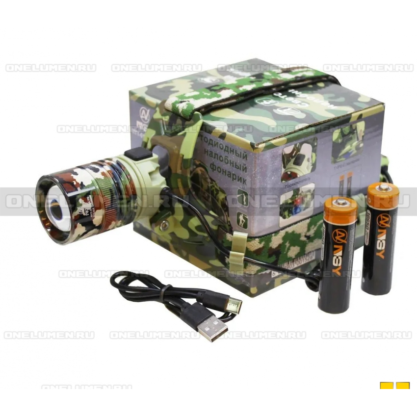 Налобный фонарь Lightess 2012-3C-PM10-TG alt