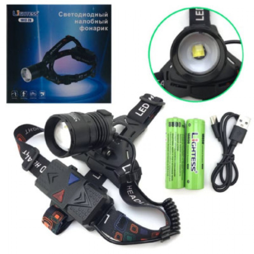 Налобный фонарь Lightess 1012-2A P70 alt