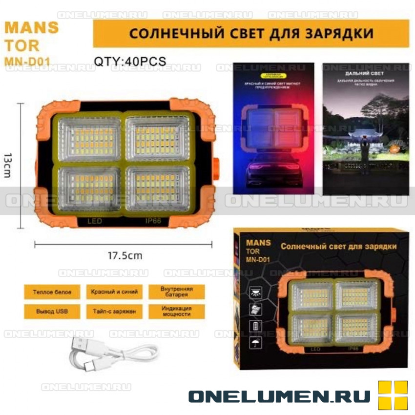 Прожектор MANSTOR MN-D01 alt