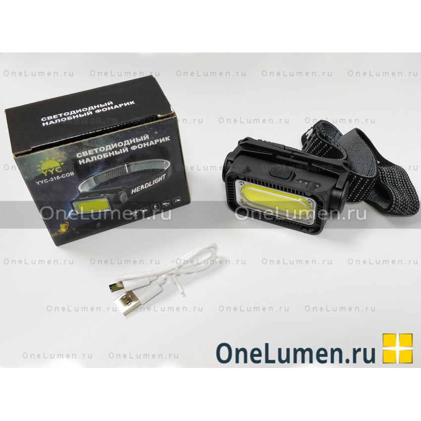 Налобный фонарь YYC-316-COB alt
