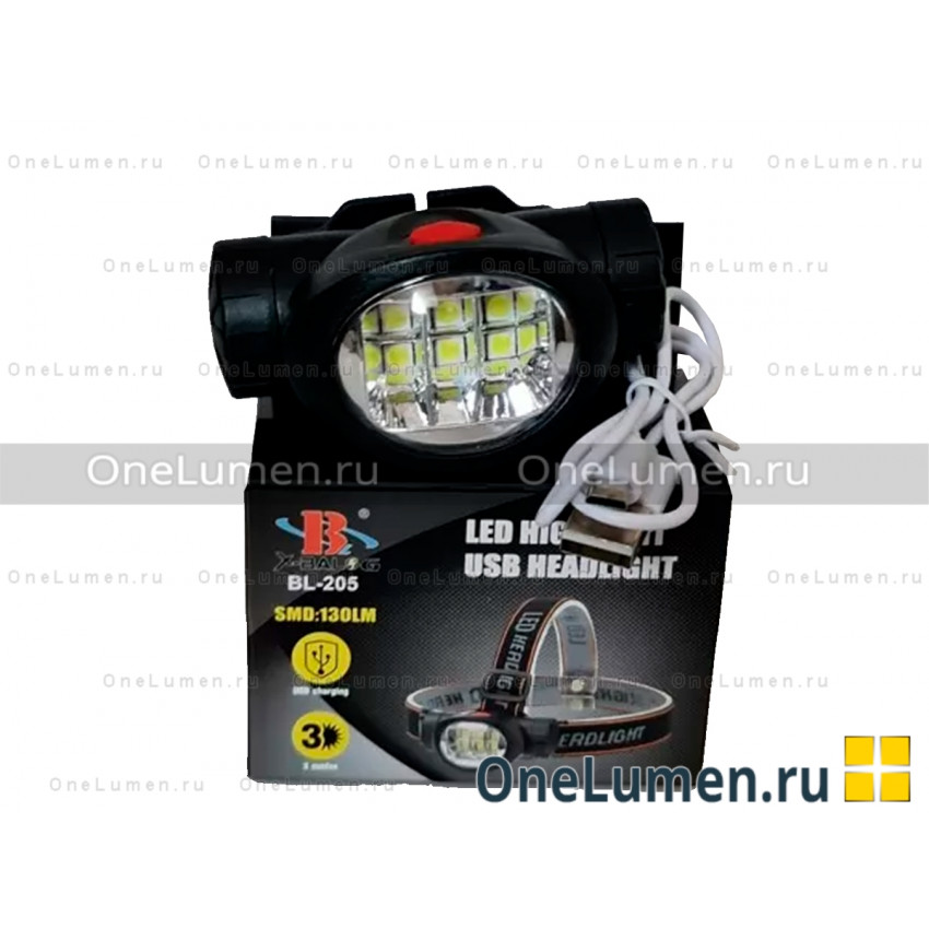 Налобный фонарь YYC-305-6SMD alt