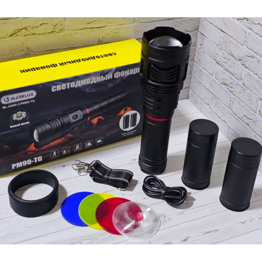 Ручной фонарь Blesklux BL-G800-3-PM90-TG alt
