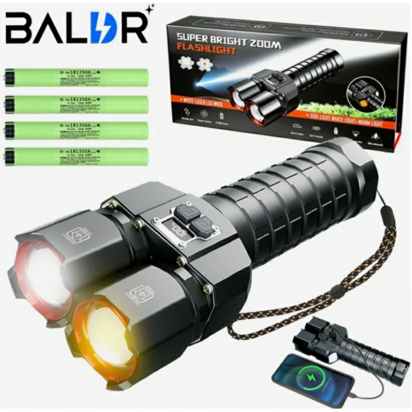 Ручной фонарь COBA CB-2508 alt