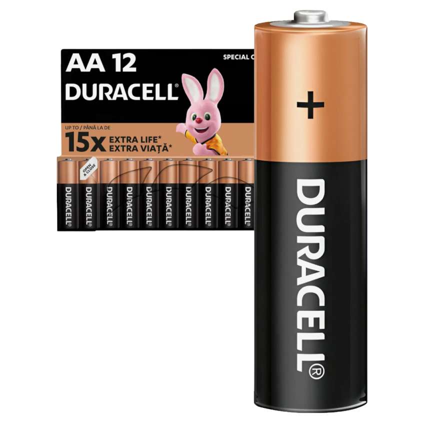 Батарейки AA (LR06) Duracell, 1.5V, 12шт alt