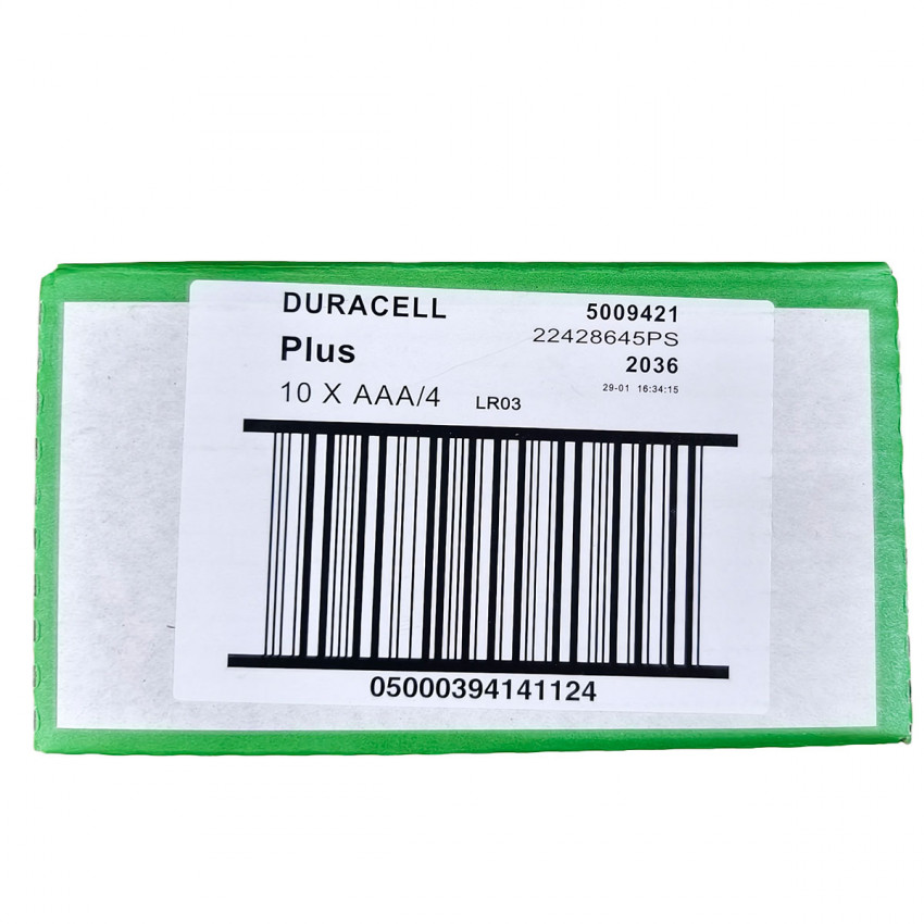 Батарейки AAA (LR03, MN2400) Duracell, 1.5V, 40 шт alt