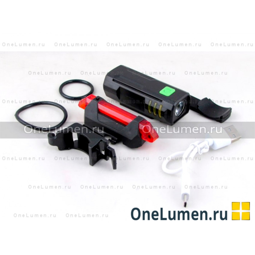 Комплект велосипедных фонарей QX-T1198 alt